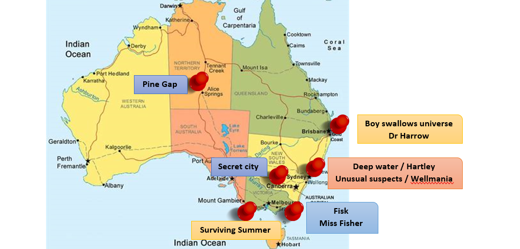 Australia map of series