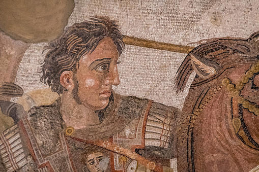 Alexander the great fresco