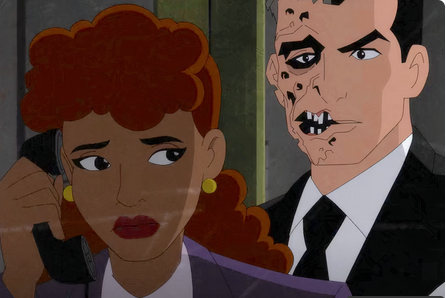 Barbara Gordon and Harvey Dent