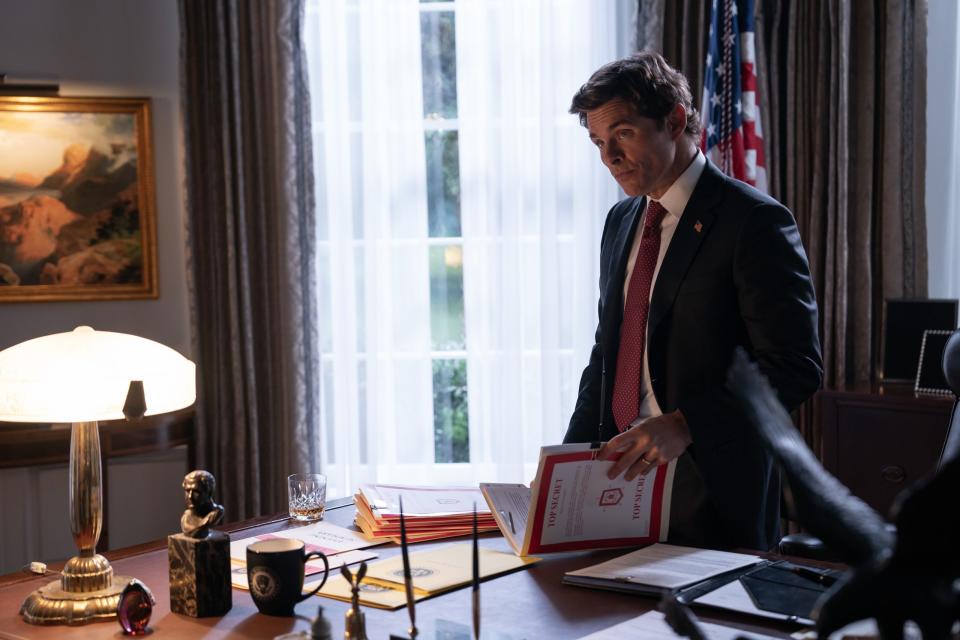 Paradise James Marsden as the President