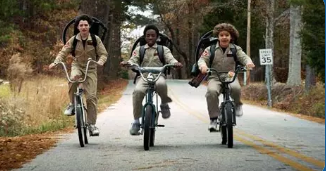 Stranger things Mike Lucas and Dustin