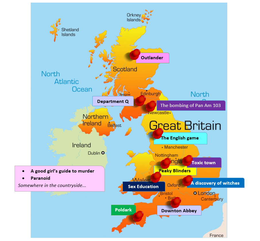 location of series on a UK map (other locations than London)